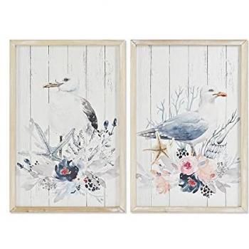 Pack Dual de Cuadro MDF Gaviota 40x60, Marco incluido