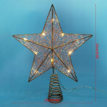 Decoración dimensional de estrella para árbol de Navidad