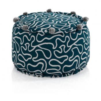Pouf rotondo in cotone OCEAN