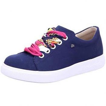 Finn Comfort Elpaso 02479 Damen Schnürschuh Naturform Nubuk Blau