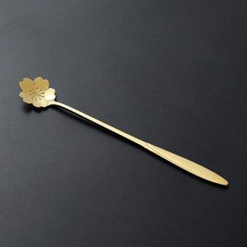 Cuillère à café en acier inoxydable fleur de cerisier