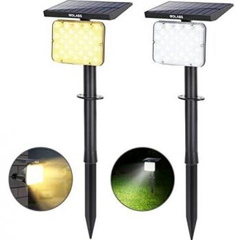 SunShine Duo S01 – 64‑LED Solarleuchte, wasserdicht, einstellbar