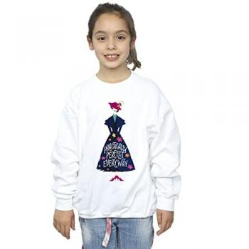 All‑Around Delight White Children’s Sweatshirt – Mary Poppins