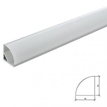 Profilo Alluminio per Striscia LED con Diffusore Latteo