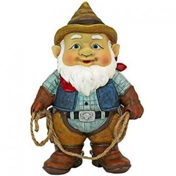 Design Toscano Statua del Gnomo Cowboys