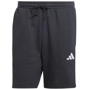 Pantaloni corti adidas Essentials French Terry 3 strisce nero puro