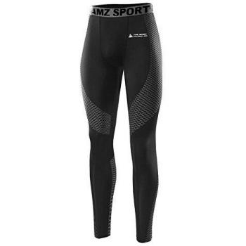 AMZSPORT Men's Skin Tights Cool Dry Leggings Size M