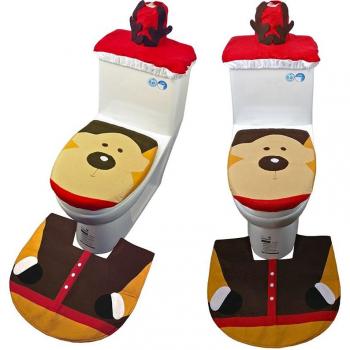 Cubierta de asiento de baño con diseño de Santa