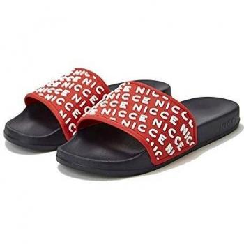 NICCE Nativo Slides Red Navy White Sandals Size 12