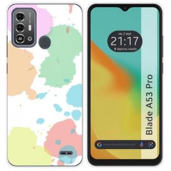 Estuche de silicona para ZTE Blade A53 Pro, patrón acuarelado