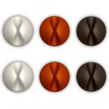 Bluelounge Kabelclip CableDrop (28x14mm, 3 x 2 Farben)