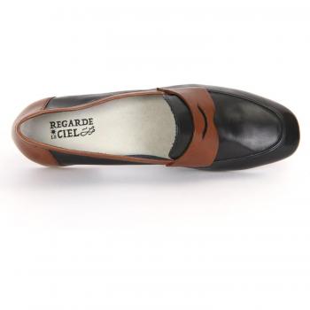 Regarde le Ciel Damen Slipper Anabelle 13 – Dunkelblau