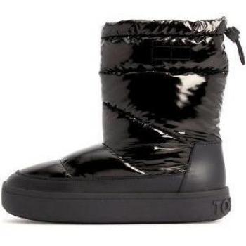 Bota Tommy Jeans para mujer de poliéster reciclado negro