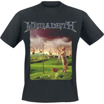 Megadeth Youthanasia T‑Shirt – Noir, manches courtes, S à XXL – Hommes
