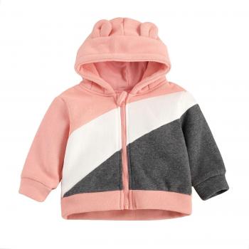 Otoño Bear‑Hood: Abrigo de Cuello Redondo para Niños
