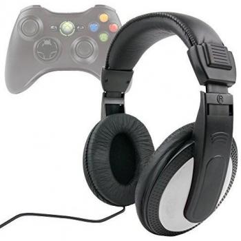 GameWave 360: Audífonos Estéreo Negro/Blanco con cable largo 2 m y clavija 6.5 mm