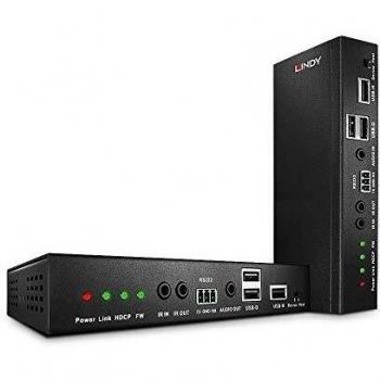 Estensione segnale Lindy HDMI e USB su CAT.6 fino a 100 metri