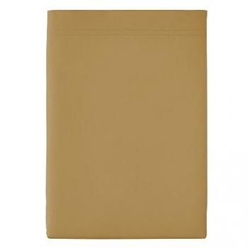 Drap de Coton Percale Uni Made in France Premier Sahara