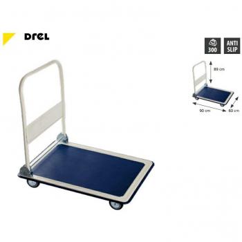 Chariot industriel 4 roues 300kg 90x60cm