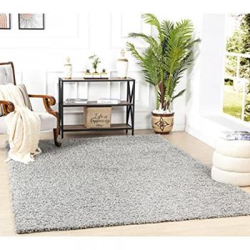 Surya Hochflor-Teppich BORACAY, grau, rechteckig, 37 mm Höhe