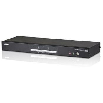 4‑Port USB 2.0 + DVI Dual‑View KVM Console