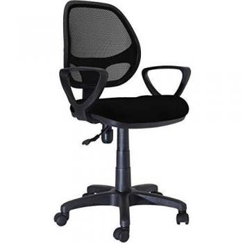 Executive Chair Negra con Patrones Perforados Tuttacasa