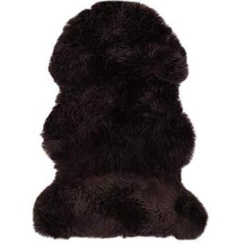 Luxurious Brown Sheep Leather Rug 60x90 cm