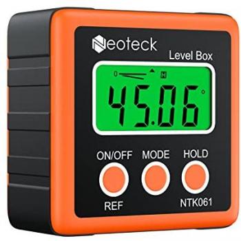 Neoteck Digitaler Winkelmesser mit orangefarbenem Design