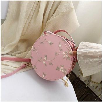 Bolso Redondo de Encaje para Mujer