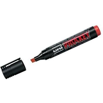 Faber Castell Marker Uni Prockey Keilspitze 3-6mm rot