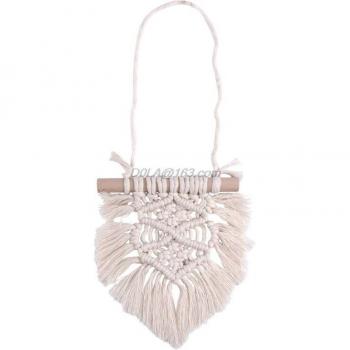 Nordic Decor Macrame Wall Hanging with Handmade Tassels