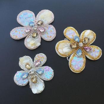Flores de Tela con Lentejuelas