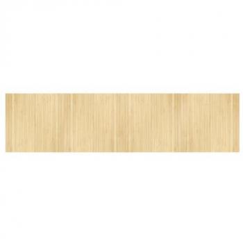 Rug Rectangular Light Nature 100x400 cm Bamboo vidaXL