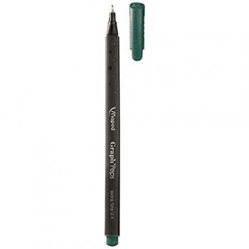 Rotuladores Maped Graph Peps, verde oscuro, caja de 12 unidades