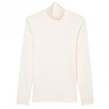 Marc O'Polo Langarmshirt Rollkragen Weiß Regular Fit L