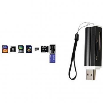 High-Speed 4-in-1 USB Memory Card Reader
