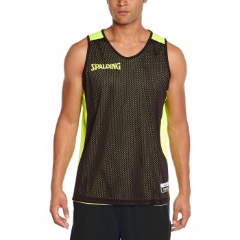 Body Sportivo Spalding Nero e Giallo Fluorescente