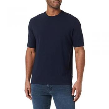 Sisley Herren T-Shirt Dunkelblau Rundhals 100% Bio-Baumwolle Größe XXL