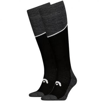 Chaussettes Head Ski 2P Noir – Modèle débutant – Haute jambe – Confort