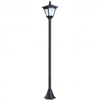 Outsunny Solar Laterne Gartenlaterne Gartenleuchte mit LED 10 Lumen H120cm