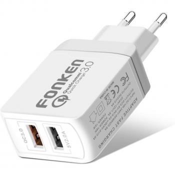 Cargador USB 28W QC2.0 para Móvil y Tableta