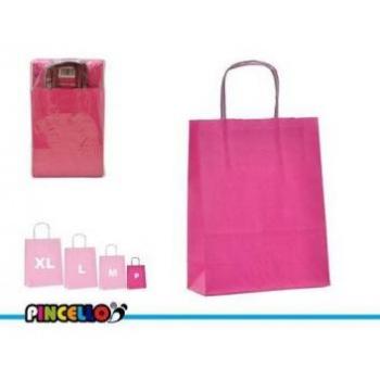 Papiertüten klein rosa (8,5 x 30 x 18 cm)