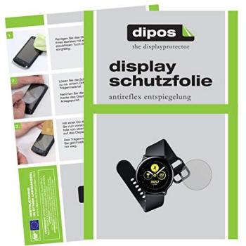 Dipos 2X Schutzfolie für Samsung Galaxy Watch Active, antireflex