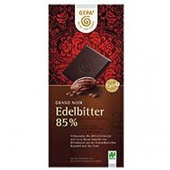 GEPA Bio Grand Noir 85% Kakao Flach-Tafel-Schokolade