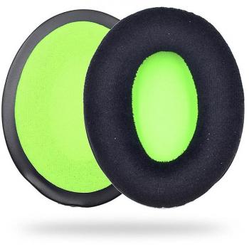 Coussinets en velours vert noir pour écouteurs Turtle Beach Recon 200