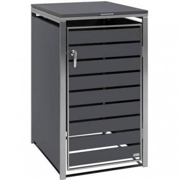 Box per contenitori di rifiuti in acciaio inox