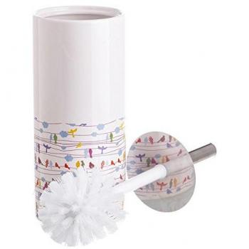 Papelera de baño cuco en cerámica 10×10×32 cm