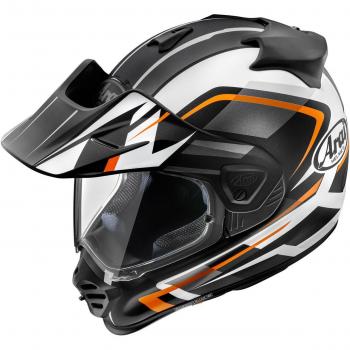 Arai Tour-X5 Discovery Motocrosshelm in Schwarz-Weiß-Orange XL