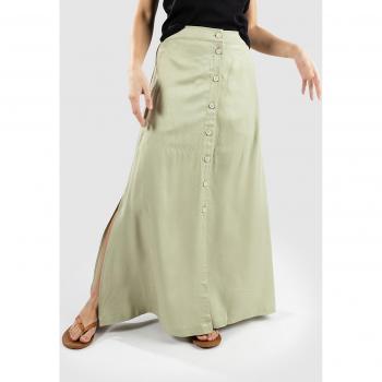 Iriedaily Civic Eco Maxi Jupe satinée verte