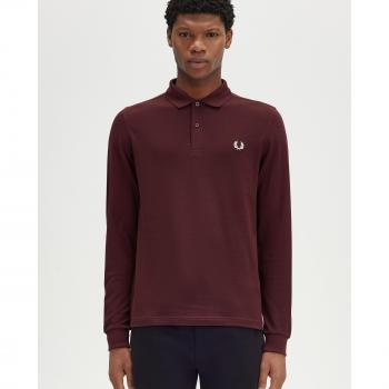 T-Shirt Polo Fred Perry Bordeaux Uomo